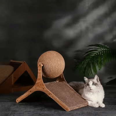 Griffoir pour Chat - Scratch&PlayCatBoard™ - Bâtons Rompus - Famille Royal Chat