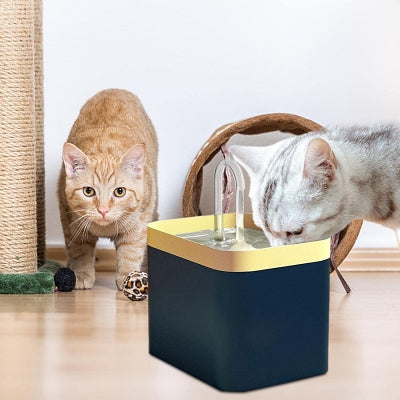 Fontaine A Eau Chat - Ultra-QuietCatWaterFountain™ - Bleu marine