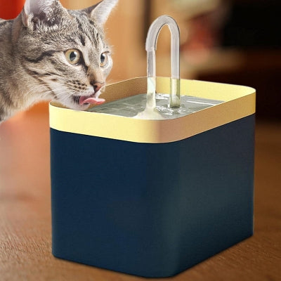 Fontaine A Eau Chat - Ultra-QuietCatWaterFountain™ - Bleu marine