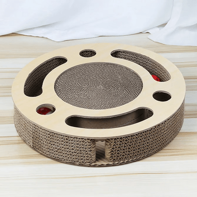 Grattoir Chat - PurrRoundScratcher™ - Minimaliste - Famille Royal Chat